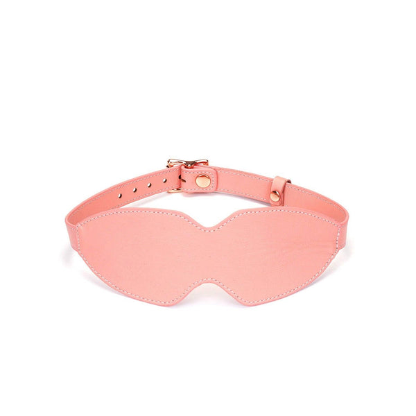 LS - Pink Leather Blindfold