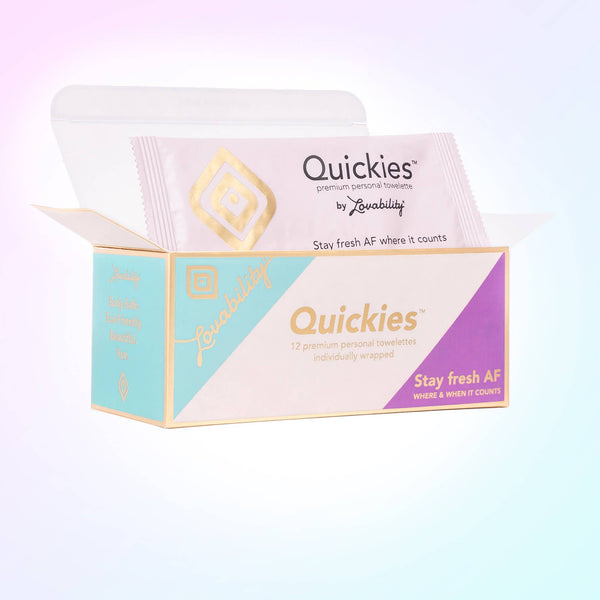 Lovability Quickies™ Personal Towelettes - Peaches